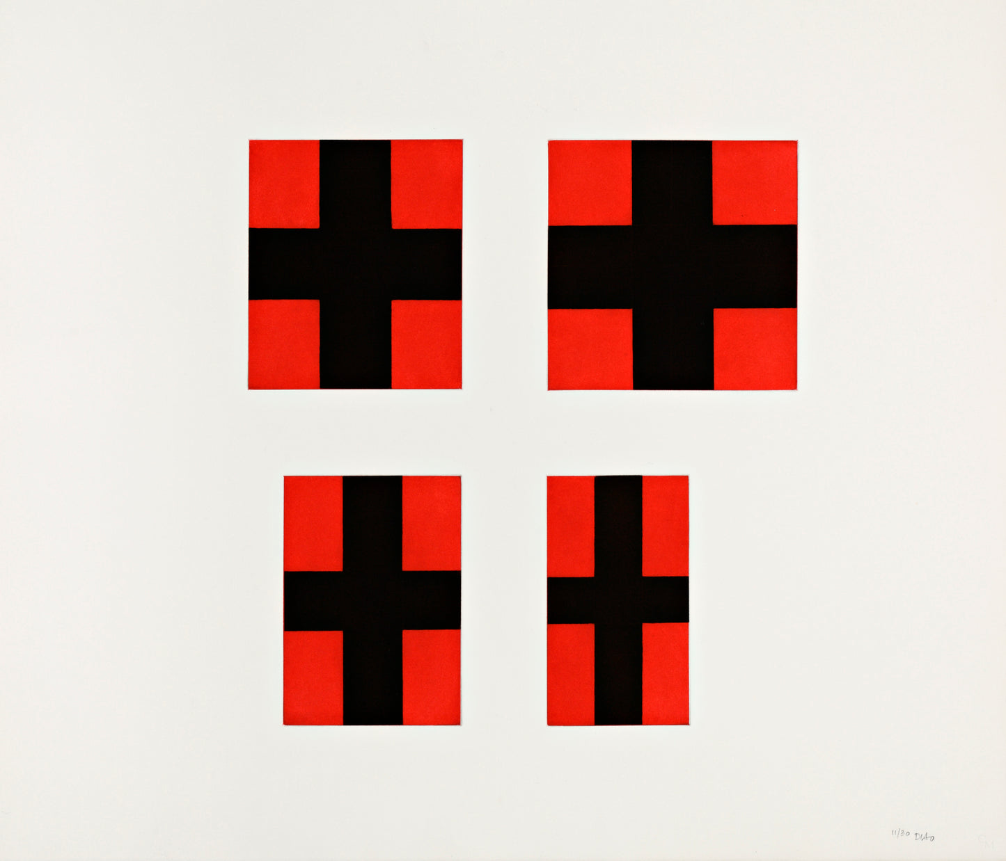 David Diao, ‘Four or Five Crosses’, 1987