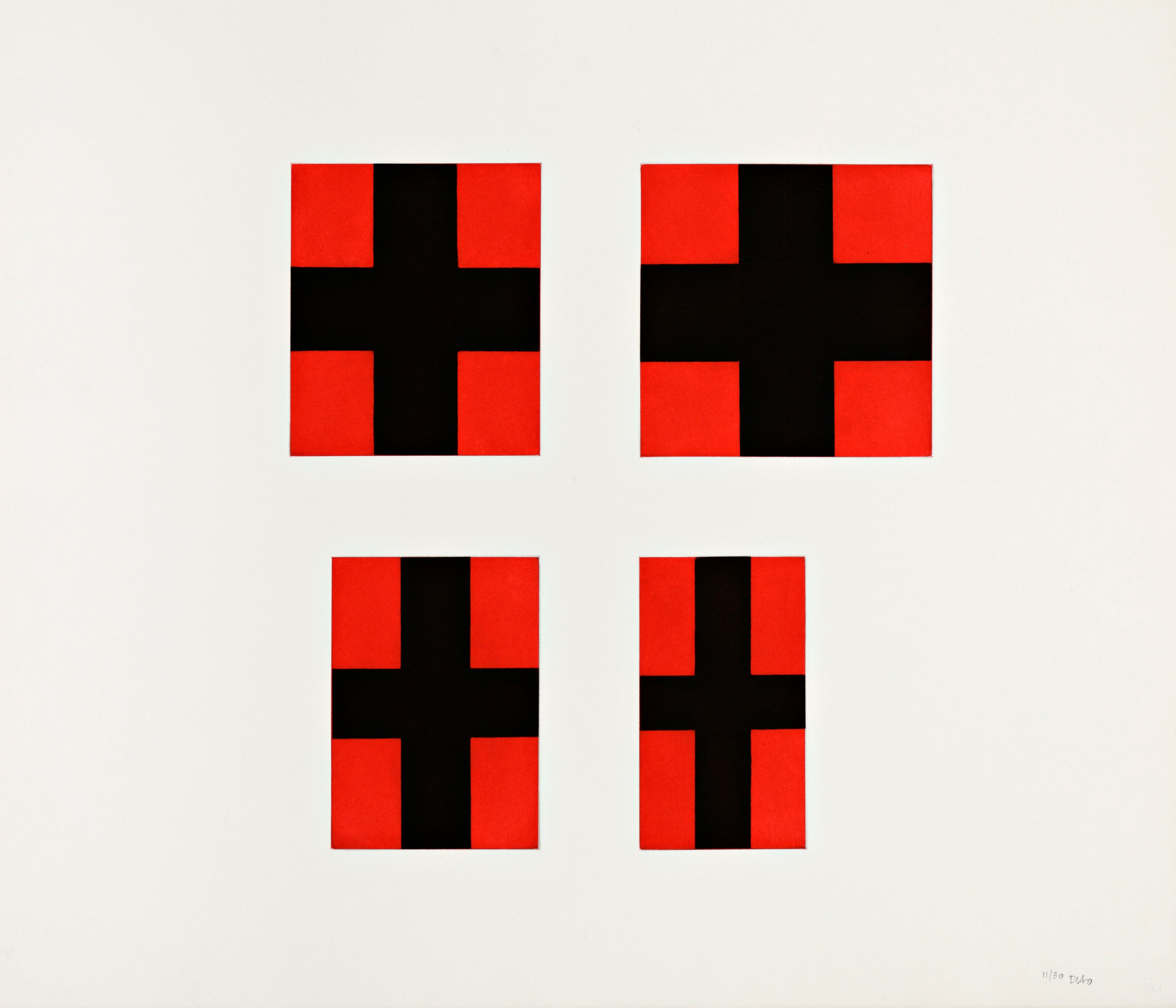 David Diao, ‘Four or Five Crosses’, 1987